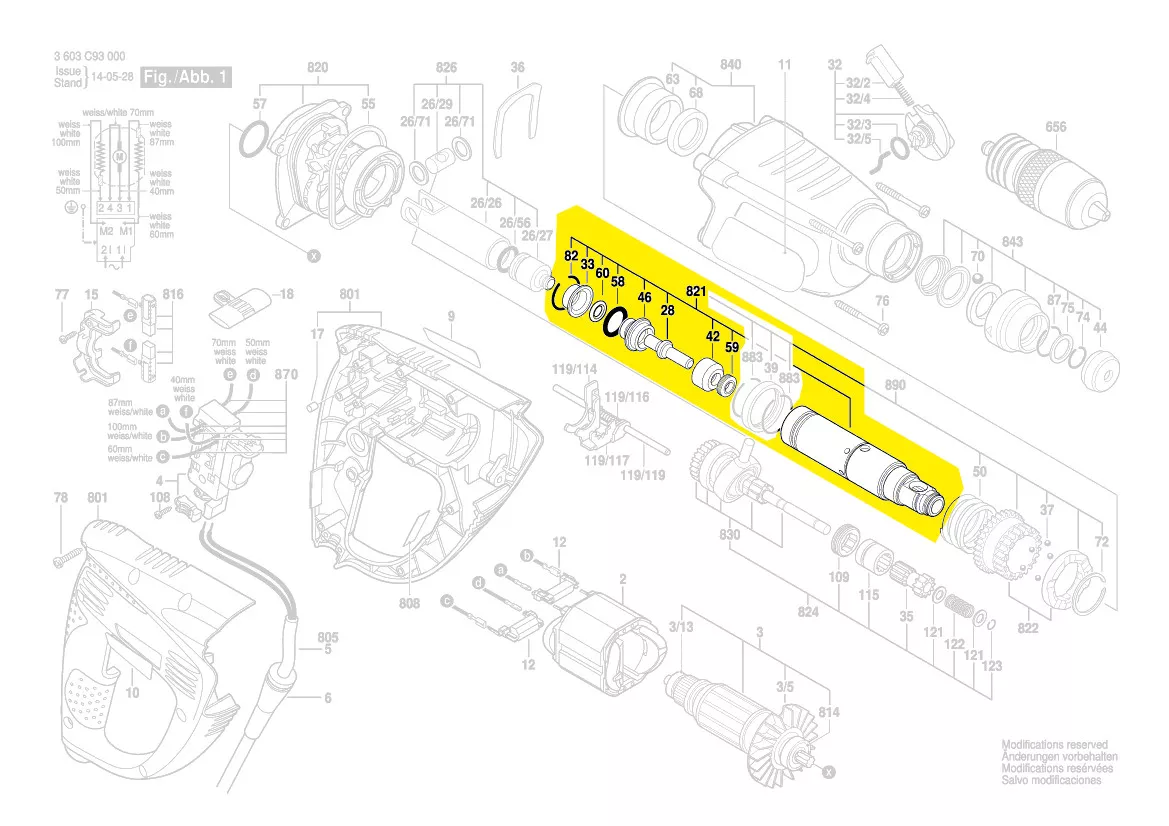 Tube de marteau réf. 1 617 000 606 BOSCH